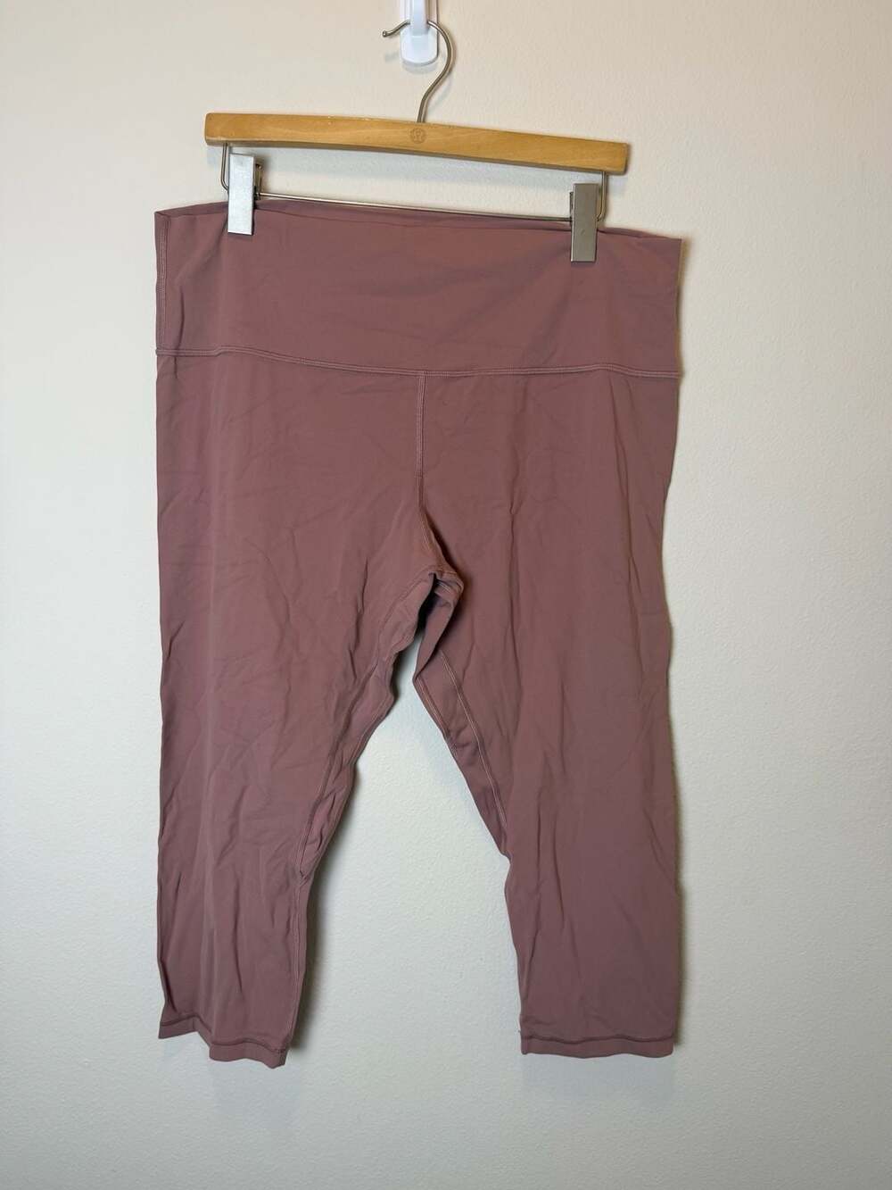 Lululemon Align High-Rise Crop Leggings Size 18 Pink Mauve Spiced Chai